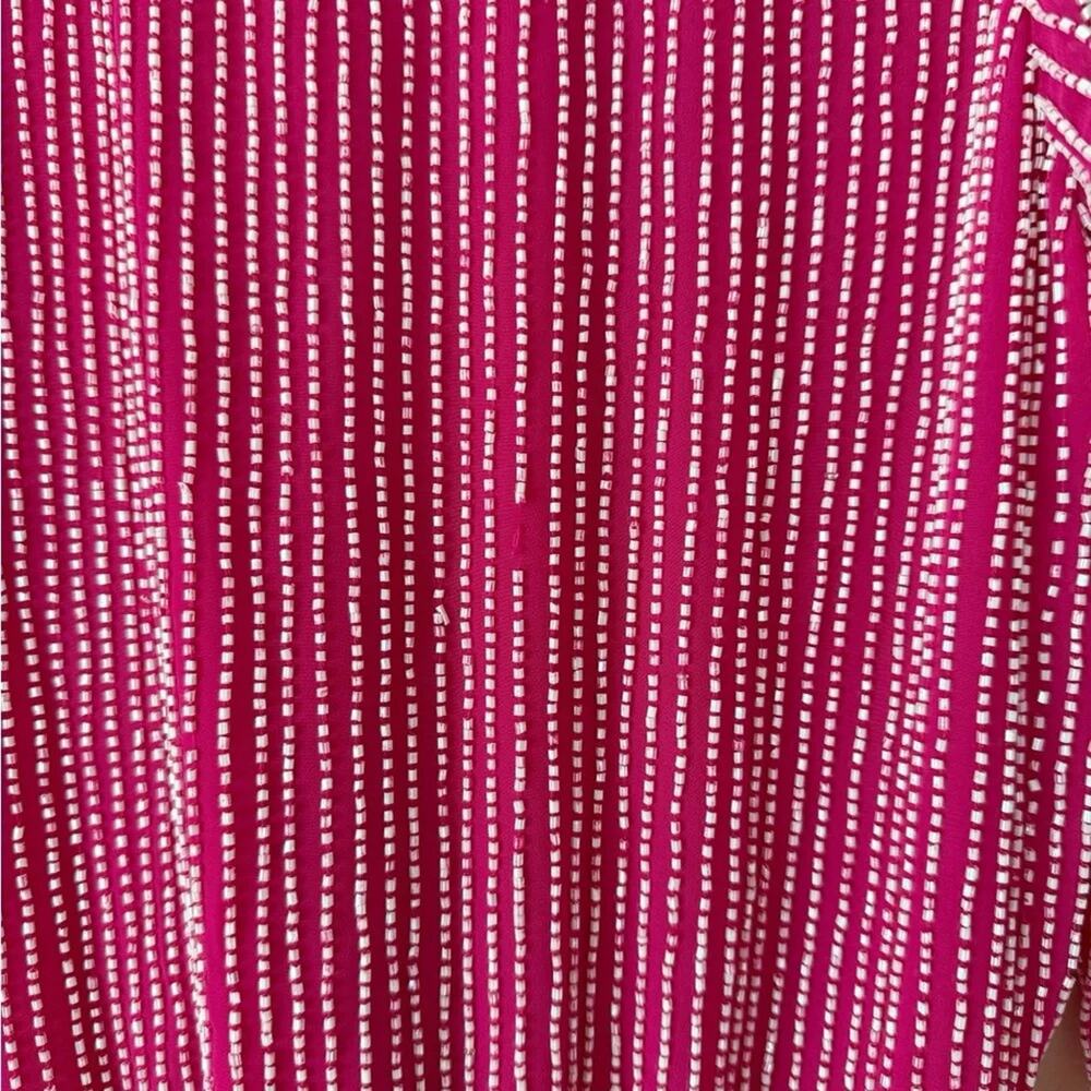 Karina Grimaldi Velvet Beaded Mini Wrap Robe Dress in Pink Size XS Extra Small - Picture 10 of 11